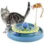 iHOO Cat Interactive Turbo Track Ball Toys Catch The Mouse Exercise Scratcher Roller Turntable Kitten Sway Toy Mental Physical Exercise Amusement Pet Supplies