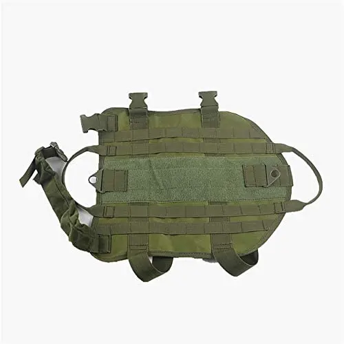 ZJDU Tactical Military Molle Dog Vest,Outdoor Combat Dog Vest,Training Service Harness,with Detachable Pouches,Reinforced Handle ZJDU Tactical Military Molle Dog Vest,Outdoor Combat Dog Vest,Training Service Harness,with Detachable Pouches,Reinforced Handle