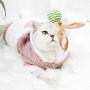 ocijf179 Cat Toy Pet Cat Kitten Feather Bell Mouse Fish Teaser Play Stick Wand Interactive Toy - Random Color Ball#