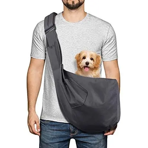 YUDODO Pet Dog Sling Carrier Bag Adjustable Padded Strap Dog Purse Tote Hand Free Safe Mesh Pet Carrier for Small Medium Dog Cat YUDODO Pet Dog Sling Carrier Bag Adjustable Padded Strap Dog Purse Tote Hand Free Safe Mesh Pet Carrier for Small Medium Dog Cat
