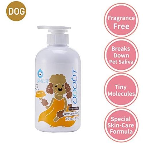 ODOUT Bowl Cleaner for Pet, Colorless & Fragrance-Free, No-Toxic Formula, Eco-Friendly,Toy Disinfect, Hand Care, Suitable for All Materials, 16.9oz/500ml