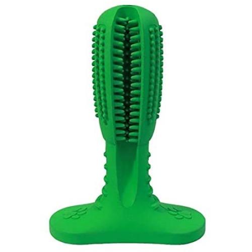 PEISHI Pet FAIHFOIA Pet Toothbrush Vocal Cleaning Teeth Molar Rod Dog Toy Supplies, Size: 15x10x4cm (Green) Health