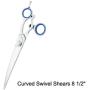 Heritage Stainless Steel Convex Canine Collection Pet Curved Swivel Shears, 8-1/2-Inch