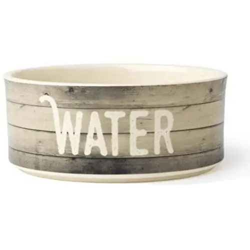 PetRageous 16030 Farm Dog Dishwasher Safe Stoneware Dog Water Bowl 6-Inch Diameter 2.5-Inch Tall 3.5-Cup Capacity for Medium and Large Dogs and Cats, Natural, Off-White PetRageous 16030 Farm Dog Dishwasher Safe Stoneware Dog Water Bowl 6-Inch Diameter 2.5-Inch Tall 3.5-Cup Capacity for Medium and Large Dogs and Cats, Natural, Off-White