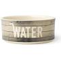 PetRageous 16030 Farm Dog Dishwasher Safe Stoneware Dog Water Bowl 6-Inch Diameter 2.5-Inch Tall 3.5-Cup Capacity for Medium and Large Dogs and Cats, Natural, Off-White