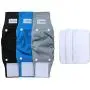 Teamoy Belly Bands for Male Dogs with Removable Pads, Reusable Washable Puppy Dog Diaper Wraps(Pack of 3), M