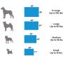 Shredded Certified Organic Latex Orthopedic Pet Bed 40'' X 34'' X 3'' (Large, Blue Denim Color with Fleece Top)