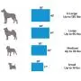 Shredded Certified Organic Latex Orthopedic Pet Bed 40'' X 34'' X 3'' (Large, Blue Denim Color with Fleece Top)