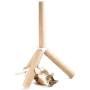 [NEW] 4CLAWS Jute Tripod Scratching Post 30'',White,30 x 21 x 21 in