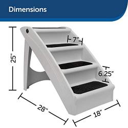 PetSafe CozyUp Folding Pet Steps, Foldable Steps for Dogs and Cats, Best for Small to Large Pets
