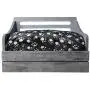 Iconic Pet Sassy Paws Multipurpose Wooden Pet Bed with Feeder for Dogs & Cats Iconic Pet Sassy Paws Multipurpose Wooden Pet Bed with Feeder for Dogs & Cats