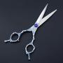6.5/7/8 Inch Pet Grooming Shears Straight/Curved Scissors, Hair Trimming Shears, Pet Grooming Curved Scissors & Dog Shears (A-6.5 inch-Curved Scissor)