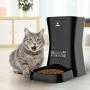 HICTOP Automatic Pet Feeder | Auto Pet Dog Timed Programmable Food Dispenser Feeder for Medium Small Pet Puppy Kitten - Portion Control Up to 4 Meals/Day 7L(Black)
