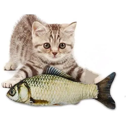 N-brand Cat Fish Toy Cat Peppermint cat Toy Imitation Fish Tickle cat Stick pet Plush Toy N-brand Cat Fish Toy Cat Peppermint cat Toy Imitation Fish Tickle cat Stick pet Plush Toy