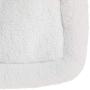 Long Rich HCT ERE-001 Super Soft Sherpa Crate Cushion Dog and Pet Bed, White, By Happycare Textiles