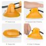 TuoTang Pet Supplies Dog Toys Double Sucker Teeth bite-Resistant Drain Food Ball