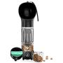 Treat Yo Paws 3 in 1 Dog Water Bottle,Treats Cup & Waste Bags Dispenser (2 Bags & Stickers Included) 19 OZ Leak Proof for Hiking & Outdoors.