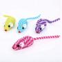 Studyset 1PC Interactive Cat Toys,Funny Cat Stretch Line Mouse Shaped Interactive Toy for Pet Exercise Accessories Random Color 13.5cm