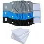 Teamoy Belly Bands for Male Dogs with Removable Pads, Reusable Washable Puppy Dog Diaper Wraps(Pack of 3), XL