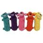 MPP Dog Toys Floppy Loofa Water Bottle Squeaker Smiling Characters Colors Vary 11''