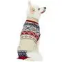 Blueberry Pet 2 Patterns Holiday Chic Fair Isle Pullover Dog Sweaters