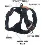 ZeusDaBear Dog Harness | Reflective No Pull Harness Pet Vest | Very Easy Control Pet Walking Adjustable Harness for Small Medium Large XLarge Dogs | No Choke Front Lead Dog Harness ZeusDaBear Dog Harness | Reflective No Pull Harness Pet Vest | Very Easy Control Pet Walking Adjustable Harness for Small Medium Large XLarge Dogs | No Choke Front Lead Dog Harness