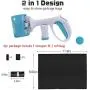 wcgfoever 2 in 1 Design Dog Poop Scooper with Bag Dispenser, Lightweight Sanitary Pet Waste Cleaner Outside, Pooper Pick Up Tool for Small Medium Dogs Cats