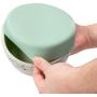 Jonathan Adler: Now House Mint Terrazzo Duo Bowl Medium | Dishwasher Safe, Easy to Clean Dog Bowl with Anti-Skid Lid | Dual Functionality Bowl for Dogs for Storage or Travel