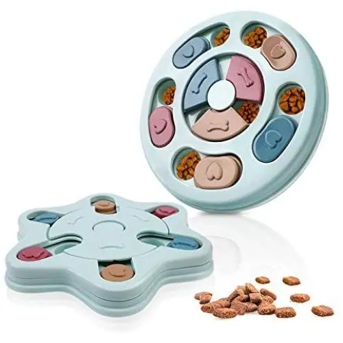 CFTGET Dog Puzzle Toys for Puppies Slow Feeder Interactive Dog Feeder Toy Treat Dispenser for Small Dogs Training Playing ABS Colorful Design Slow Feeder to Aid Pets Digestion CFTGET Dog Puzzle Toys for Puppies Slow Feeder Interactive Dog Feeder Toy Treat Dispenser for Small Dogs Training Playing ABS Colorful Design Slow Feeder to Aid Pets Digestion