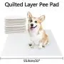 PAWISE Dog Indoor Potty Kit with 12pcs Quilted Pee Pads, Puppy Pad Floor Holder Tray, 23.6X23.6, Ready for Use