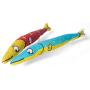 Twin Critters Organic Silver Vine Catnip Toy Sardine Refillable Plush 2-Pack for Cats & Kittens No Artificial Ingredients