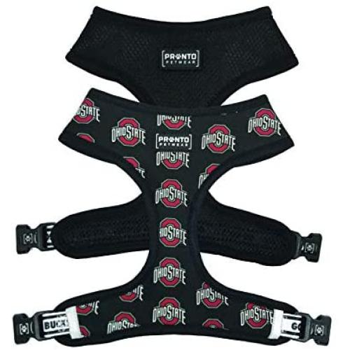 Pronto Petwear NCAA Ohio State | OSU Logo Reversible Pet Harness