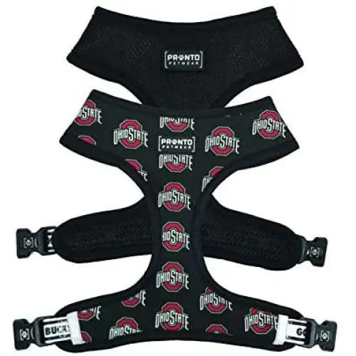 Pronto Petwear NCAA Ohio State | OSU Logo Reversible Pet Harness