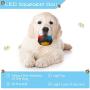 3 Pieces Light Up Squeak Dog Balls LED Squeaker Ball Dog Bouncy Squeaky Ball Interactive Pet Toy Ball for Teeth Cleaning Chewing Biting (Black)