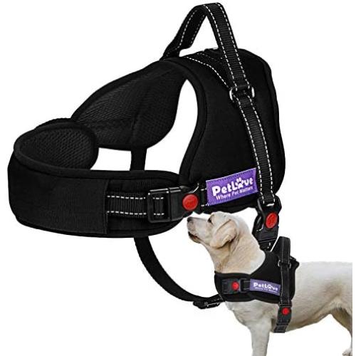 PetLove (Upgraded Version) Dog Harness, Soft Leash Padded No Pull Dog Harness with All Kinds of Size