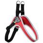 Tre Ponti Fibbia Small Dog Harness with Adjustable Belly Strap, 3.5 cm, Red