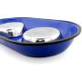 SMALLLEE_LUCKY_STORE Pet Feeding Watering Supplies Small Dog Bowl, Blue, Small