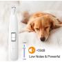 Joeoy Dog Clippers with LED Light, USB Rechargeable Cordless Low Noise Pet Grooming Clipper, Professional 2-Speed Pet Clippers for Trimming The Hair Around Face, Paws, Eyes, Ears, Rump