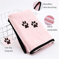 GAPZER Microfiber Bath Dog Towel Super Absorbent Pet Ultra Drying Towels for Small, Medium, Large Dogs and Cats