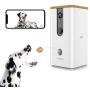 Vbroad Smart Pet Camera Treat Dispenser, 2.4G WiFi Remote Camera Monitor 720P HD Night Vision Video with 2-Way Audio Designed for Dogs and Cats, Home Safety Pet Monitor (Android/iOS)