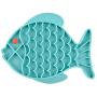 Soly Teche Cat Food Bowls, Fish-Shaped Cat Slow Feeder, Pet Lick Mat for Dog Cats, Cat Puzzle Feeder IQ Treat Mat, Anxiety Relief Pet Feeder