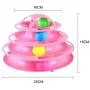 4-Layer Anti Slip Tower of Tracks Rolling Ball Toy for Cats
