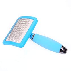 Slicker Pet Grooming Brush Silicone handle Shedding Massage Dog Brush & Cat Brush Pet comb dog comb twirl dot teddy samo needle comb open knot comb row comb depirate comb brush pet use