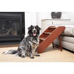 PetSafe CozyUp Folding Wood Pet Stairs for Dogs and Cats - for Small, Medium, Large and X-Large Pets