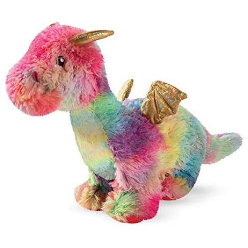 Fringe Studio Dog Toy, Rainbow Dragon-Plush Pet Toy (289365)