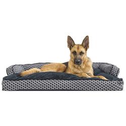 Furhaven Pet - Traditional Sofa-Style Refillable Dog Pillow Bed for Dogs & Cats - Multiple Styles, Sizes, & Colors