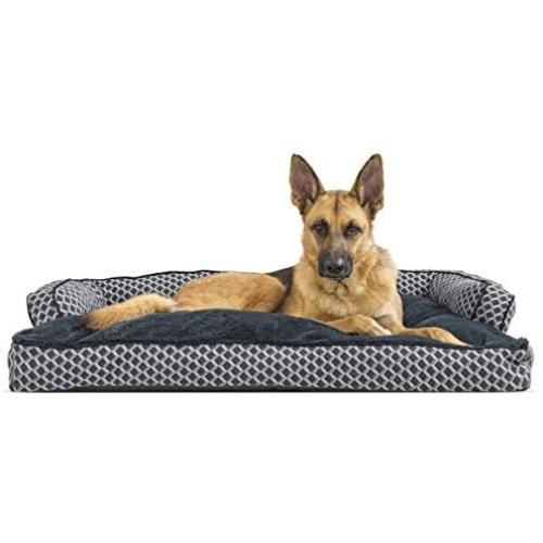 Furhaven Pet - Traditional Sofa-Style Refillable Dog Pillow Bed for Dogs & Cats - Multiple Styles, Sizes, & Colors