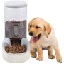 kathson Automatic Replenish Pet Food Feeding Dispenser Station,Easily Clean,Eating Bowl Storage Container Self Feeder Gravity for Dogs, Cats Small Pets Puppy Kitten Rabbit Bunny 1 Gallon