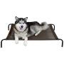 Furhaven Pet - Reinforced Cot Bed with Metal Frame, Detachable Plush Cot Dog Blanket with Pouch, & ThermaPUP Self-Warming Reflective Thermal Insert Mat for Dogs & Cats - Multiple Sizes & Colors