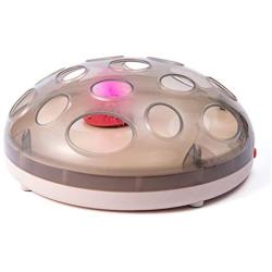elegantstunning Electric Cat Catching Mouse Magnetic Suspension Technique Turntable Puzzle Toy for Pet Pink